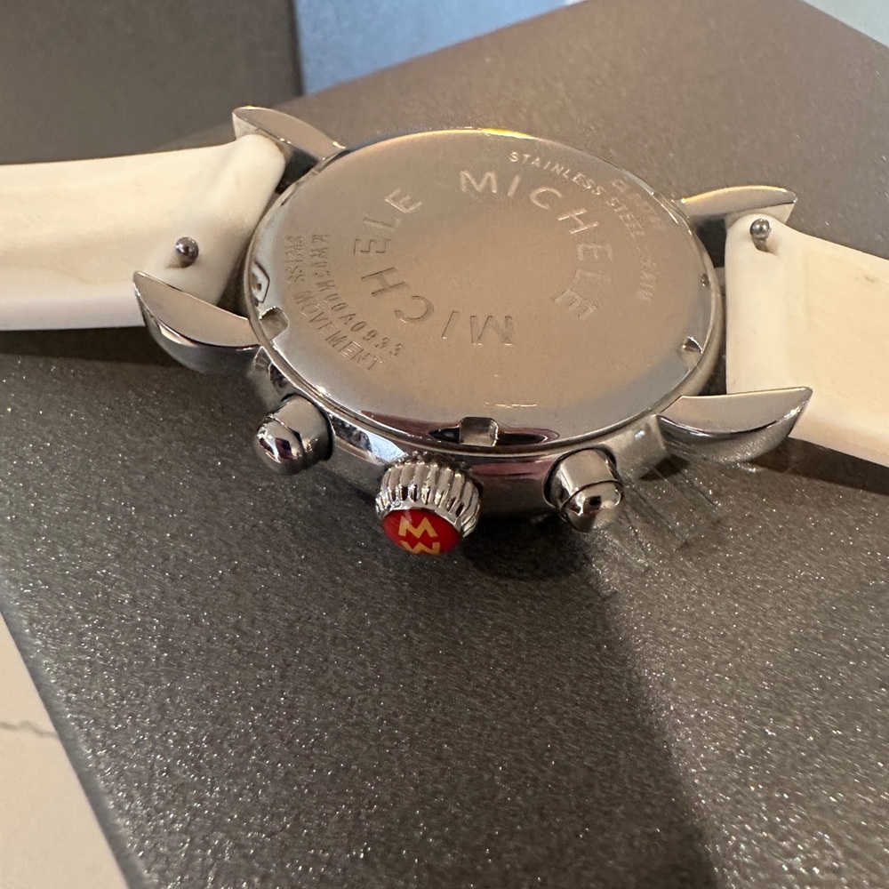 Michele Rainbow Face Watch with extra band and original packaging - Picture 5 of 7
